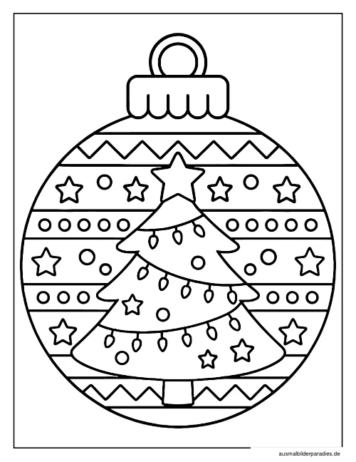 Weihnachten Ausmalbild 11 - kostenlos zum Ausdrucken