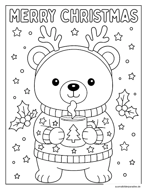 Weihnachten Ausmalbild 13 - kostenlos zum Ausdrucken
