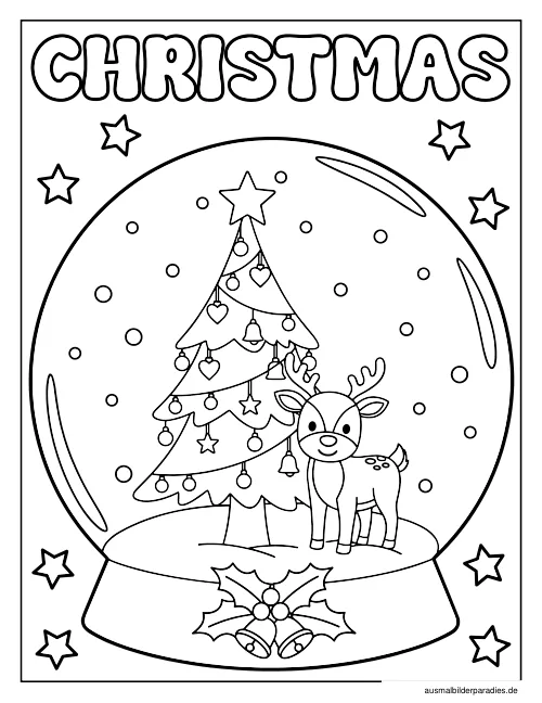 Weihnachten Ausmalbild 14 - kostenlos zum Ausdrucken