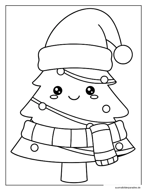 Weihnachten Ausmalbild 16 - kostenlos zum Ausdrucken