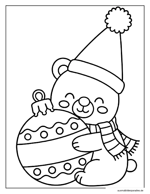 Weihnachten Ausmalbild 21 - kostenlos zum Ausdrucken