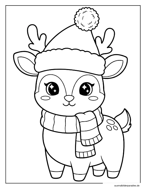 Weihnachten Ausmalbild 22 - kostenlos zum Ausdrucken