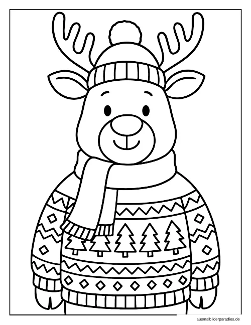 Weihnachten Ausmalbild 23 - kostenlos zum Ausdrucken