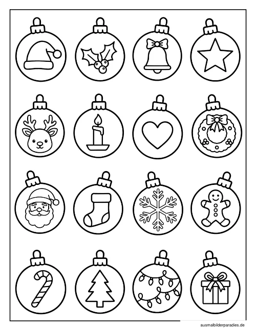 Weihnachten Ausmalbild 26 - kostenlos zum Ausdrucken