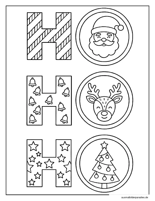 Weihnachten Ausmalbild 33 - kostenlos zum Ausdrucken