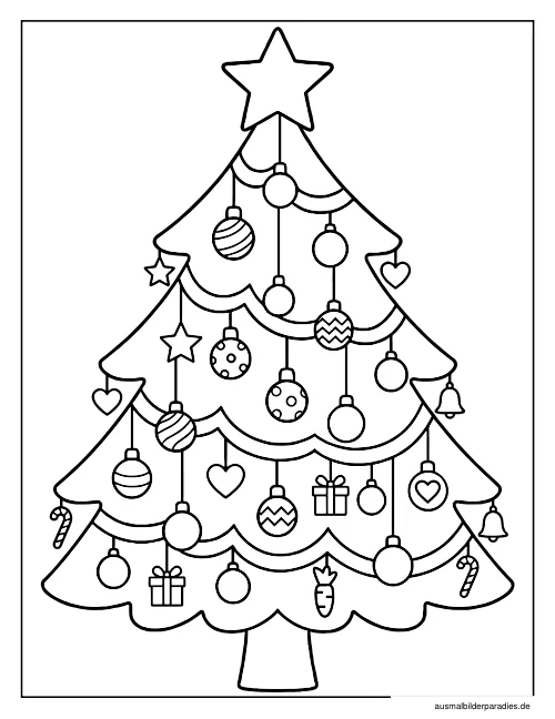 Weihnachten Ausmalbild 5 - kostenlos zum Ausdrucken