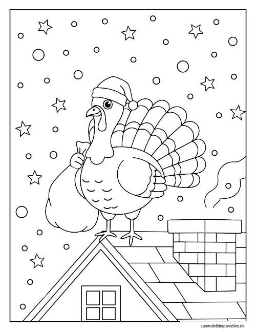 Weihnachten Ausmalbild 8 - kostenlos zum Ausdrucken