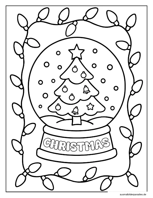 Weihnachtsbaum Ausmalbild 15 als Gratis-PDF Weihnachtsbaum Ausmalbild 15 - kostenlos zum Ausdrucken