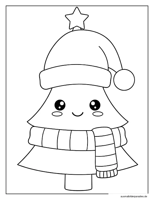 Weihnachtsbaum Ausmalbild 20 als Gratis-PDF Weihnachtsbaum Ausmalbild 20 - kostenlos zum Ausdrucken