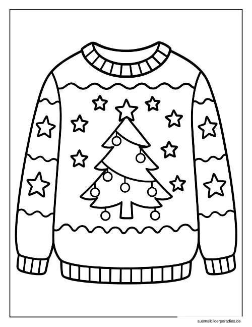 Weihnachtsbaum Ausmalbild 6 als Gratis-PDF Weihnachtsbaum Ausmalbild 6 - kostenlos zum Ausdrucken
