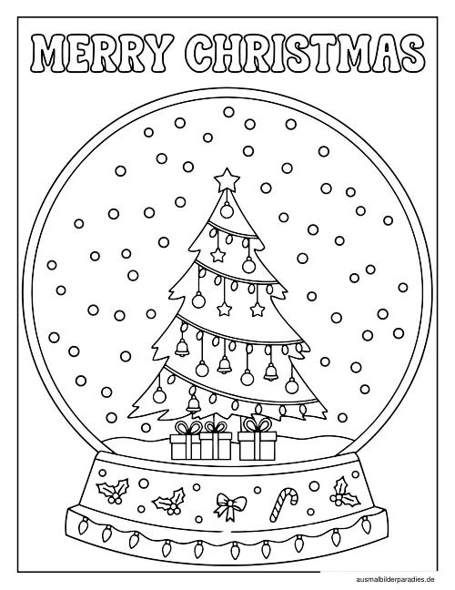Weihnachtsbaum Ausmalbild 7 als Gratis-PDF Weihnachtsbaum Ausmalbild 7 - kostenlos zum Ausdrucken