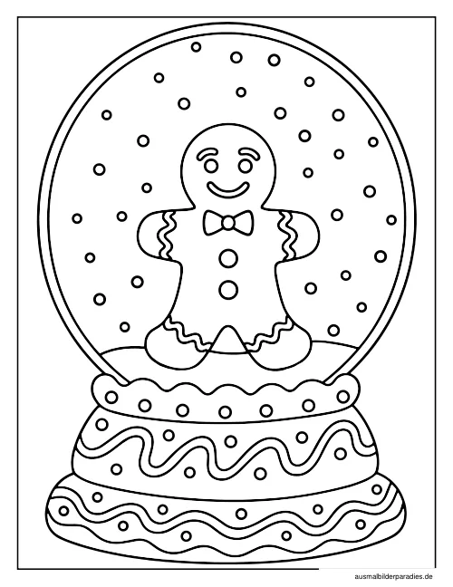 Winter Ausmalbild 19 als Gratis-PDF Winter Ausmalbild 19 - kostenlos zum Ausdrucken