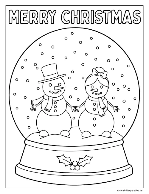 Winter Ausmalbild 23 als Gratis-PDF Winter Ausmalbild 23 - kostenlos zum Ausdrucken