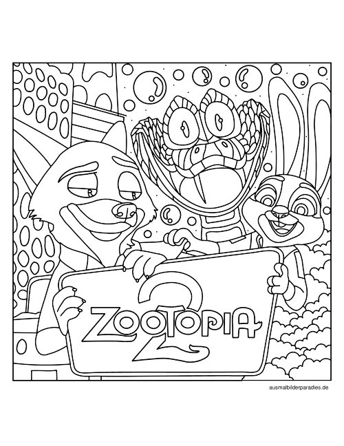Zootopia Ausmalbilder Zootopia Ausmalbilder kostenlos zum Ausdrucken