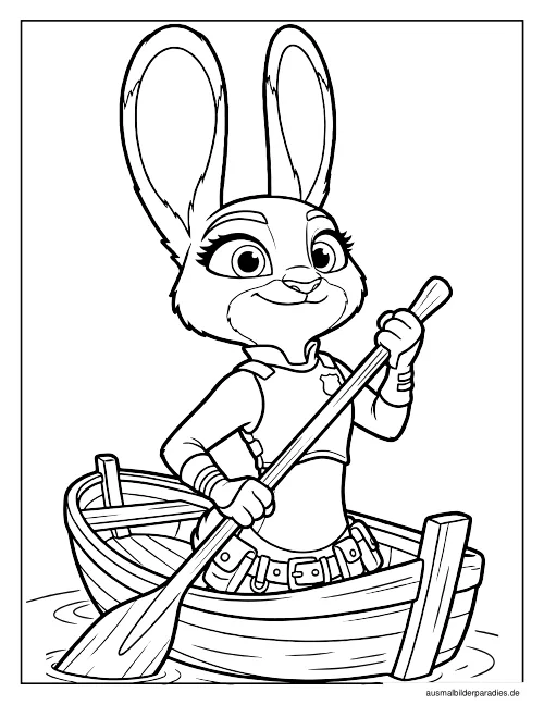 Zootopia Ausmalbild 12 als Gratis-PDF Zootopia Ausmalbild 12 - kostenlos zum Ausdrucken