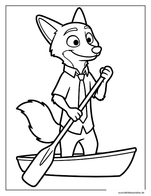 Zootopia Ausmalbild 17 als Gratis-PDF Zootopia Ausmalbild 17 - kostenlos zum Ausdrucken